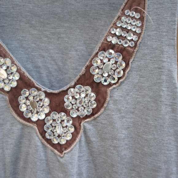 LARGE grey and pale pink studded - Picture 3 of 6